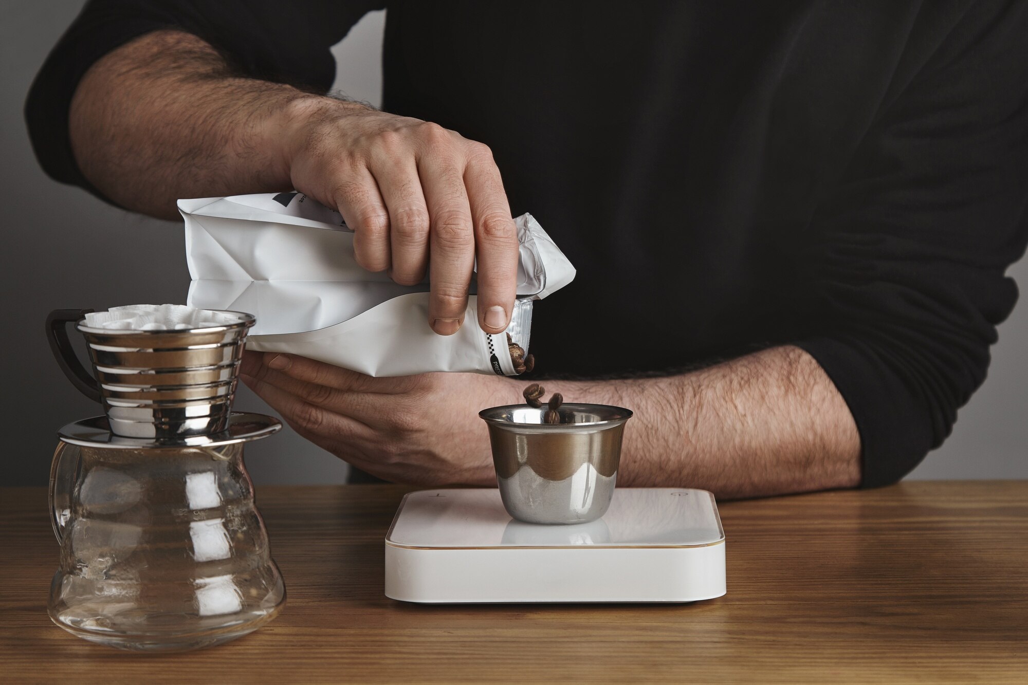 Preparación manual de café
